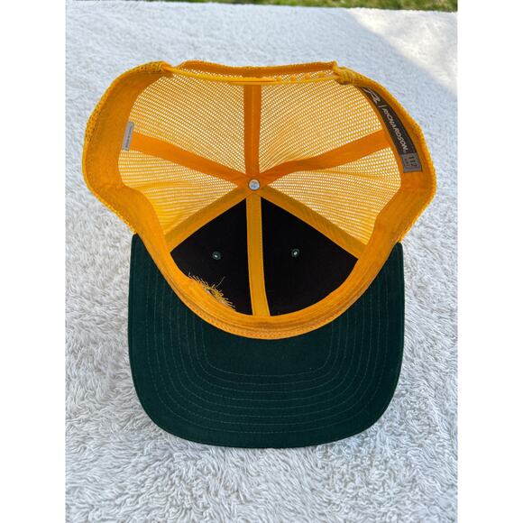 Funk Factory Hat Green Yellow Trucker Cap Snap Back Richardson 112 Adjustable - Picture 10 of 14